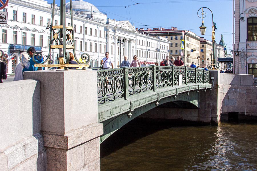 Зеленый мост. Невский прспект. Река Мойка.